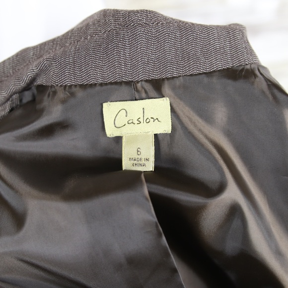 Caslon Brown 2pc Dress Skirt & Jacket sz 6 - Picture 5 of 5